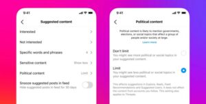 Users in shock as Instagram Defaults to Limiting Political Content