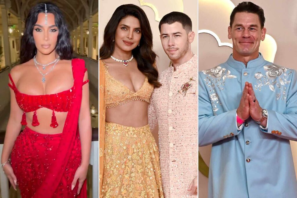 Kim Kardashian, John Cena, Priyanka Chopra, and Rema Attend Ambani's Son's Lavish Wedding in India (Photos)