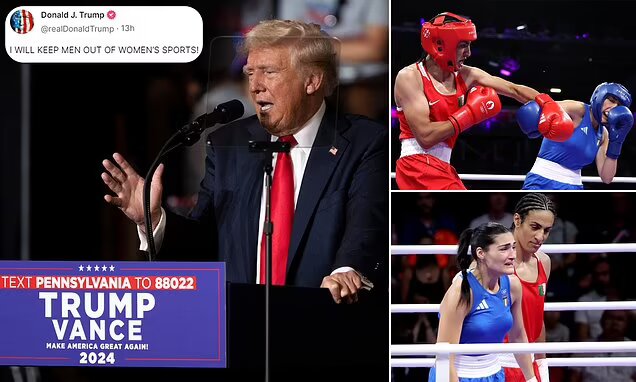 Trump Addresses Olympic Boxing Gender Debate, Promises to 'Keep Men Out of Women's Sports'