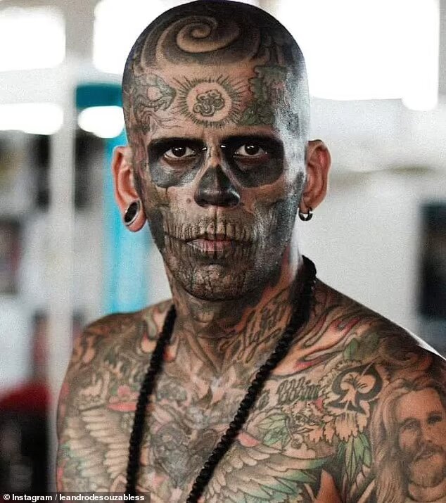 Brazil's Most Tattooed Man Reveals Stunning Transformation After Painful Tattoo Removal Surgery (Photos)