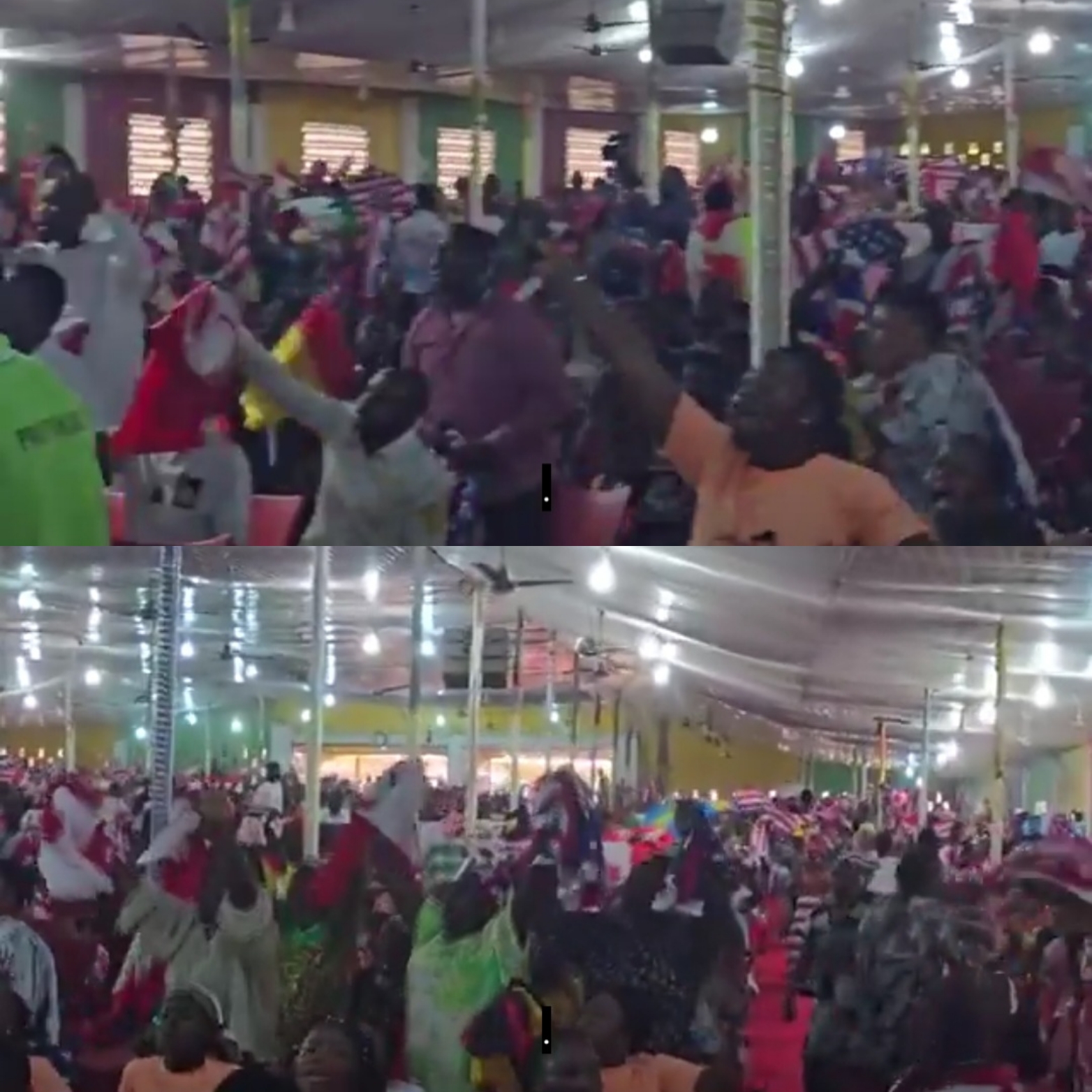 Ghanaian Church Members Pray with Passports and Flags of Desired ...