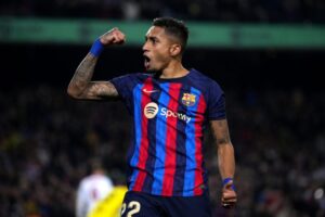 Raphinha equals Cristiano Ronaldo's Champions League record