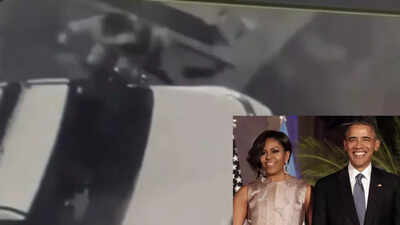 Two female Secret service agents caught on camera fighting each other outside Barack Obama’s home (video)