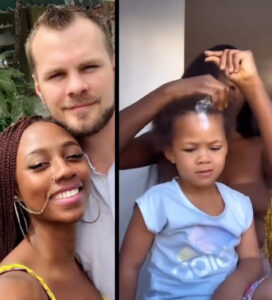 My baby girl has no hair anymore" – Dancer, Korra Obidi expresses shock after picking up daughter from ex husband’s home