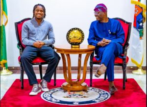 Ademola Lookman presents 2024 CAF Player of the Year award to President Tinubu and Governor Sanwo-Olu