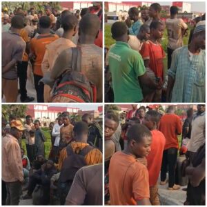 Police reacts to viral video of young men arriving Lagos in large numbers