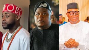 Davido and Cubana Chiefpriest meet Senate President Akpabio in Abuja