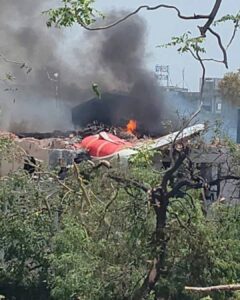 Air India Flight to London Crashes Into Residential Area Near Ahmedabad Airport