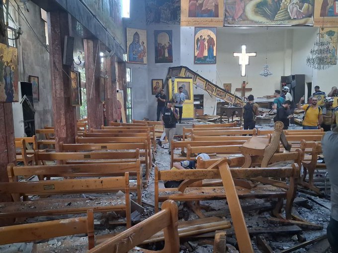 Su!cide bombing in Damascus church kills at least 25 (photos/Video)