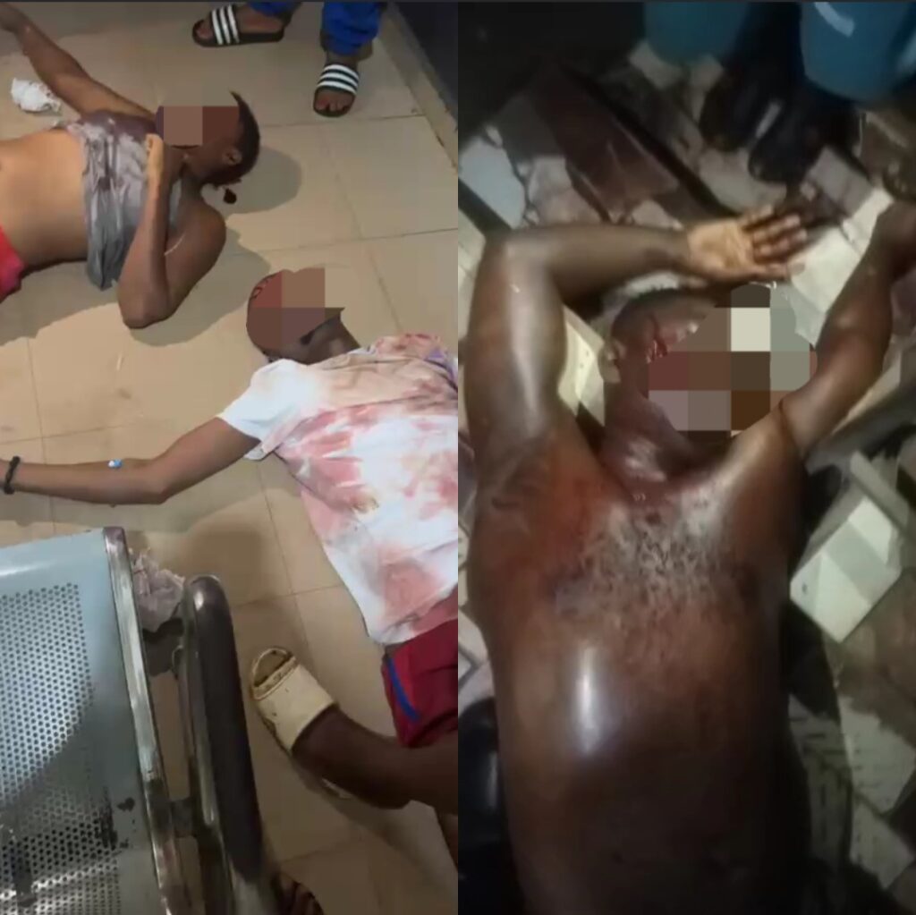 Many shot de@d as unknown gunmen storm area near Oko polytechnic and kidnap several persons (photos/video)