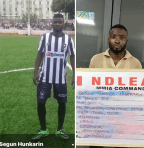 Ex-Int’l football player and four others nabbed for drug trafficking