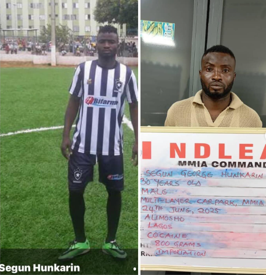 Ex-Int’l football player and four others nabbed for drug trafficking