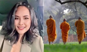 Woman arrested for filming herself having s£x with Buddhist monks before blackmailing them for millions of pounds