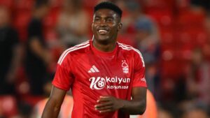 Super Eagles star Taiwo Awoniyi returns to full training after major abdominal injury