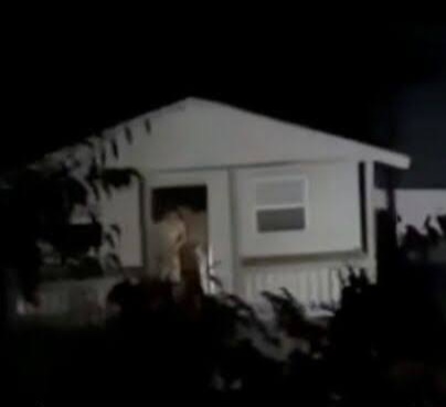 Moment cabin full young campers and their counsellor gets swept into river during flood (video)