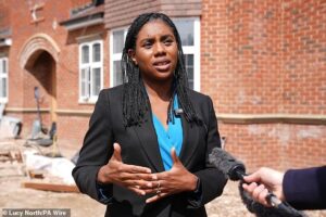 UK Conservative Party leader, Kemi Badenoch suggests housing asylum seekers in 'camps' instead of hotels