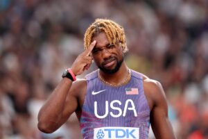 Noah Lyles equals Usain Bolt's long-standing world record