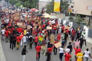 JUST IN: “Go Back And Fix Your Country” — Ghanaians Protest; Demand All Nigerians Must Leave Ghana