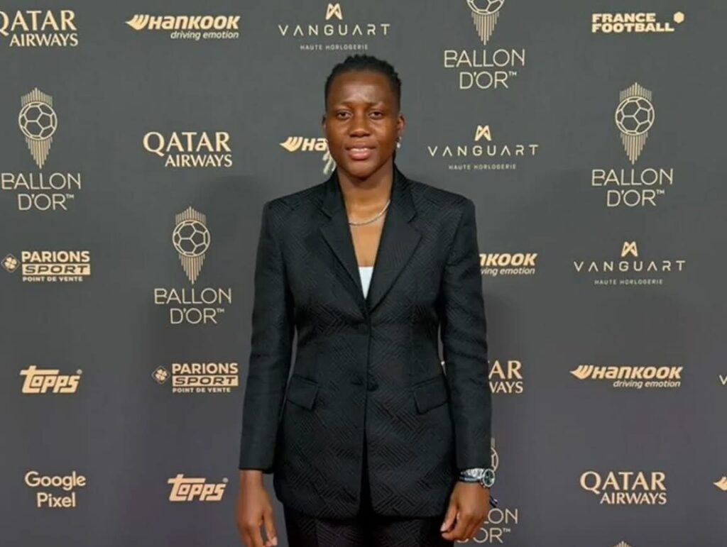 Brighton football club celebrate Chiamaka Nnadozie’s 4th Place finish at 2025 Ballon d’Or