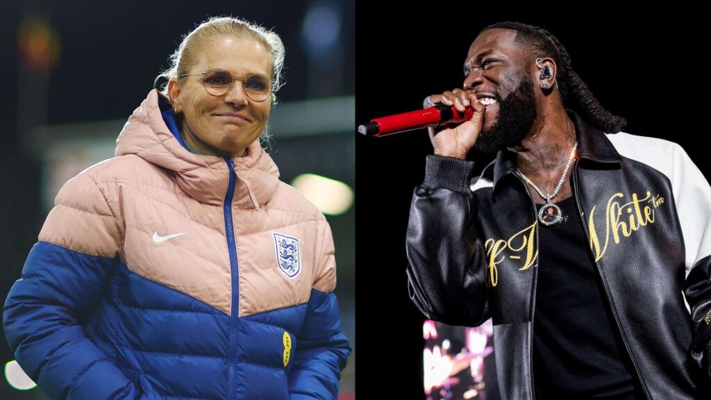 Burna Boy responds after Sarina Wiegman says she’d love to dance with him
