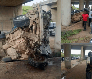 Angry mob sets three motor park touts ablaze in Abuja for allegedly causing d3aths of couple and their son