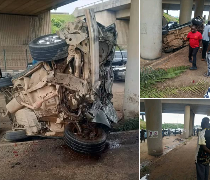 Angry mob sets three motor park touts ablaze in Abuja for allegedly causing d3aths of couple and their son