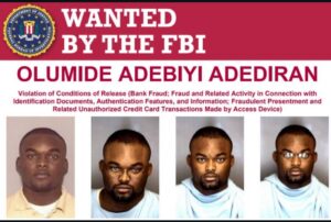 FBI offers $10,000 reward for information leading to the arrest of Nigerian man accused of cybercrime