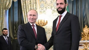 Syria’s President Al-Sharaa meets Putin in Moscow for the first time after Assad regime’s fall