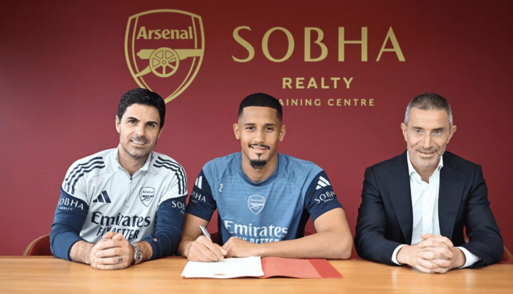William Saliba signs a contract extension with Arsenal