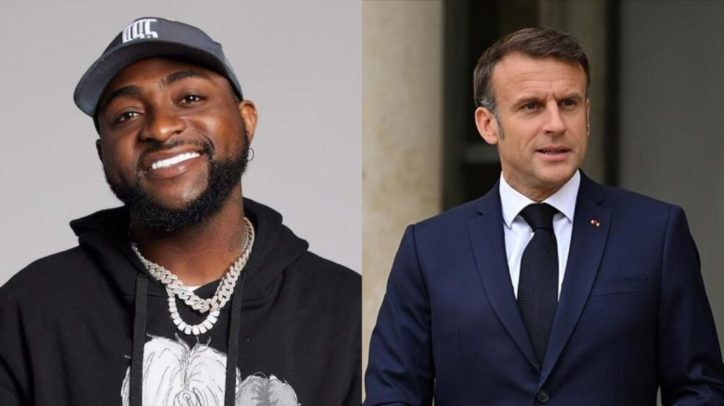 Davido meets French President Emmanuel Macron
