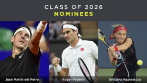 Roger Federer, Del Potro lead nominees for 2026 Tennis Hall of Fame Class