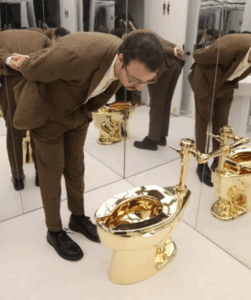 Fully functional 18-karat gold toilet sells for $12M