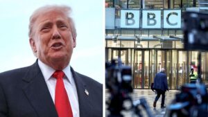 BBC issues grovelling apology to Donald Trump after the US president threatened to sue for $1BILLION