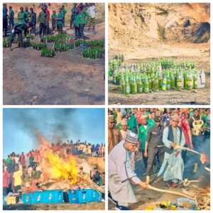 Katsina Hisbah destroys 120 cartons of alcohol