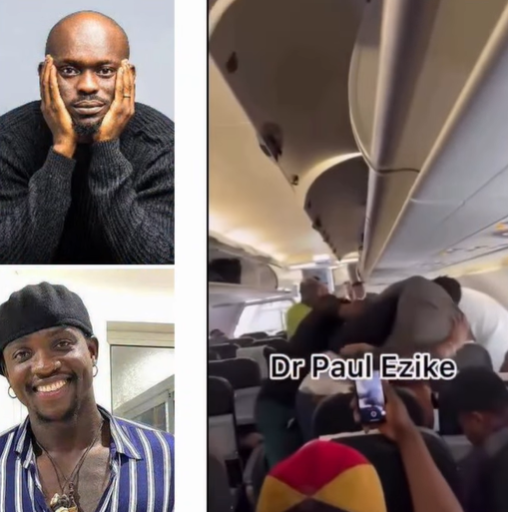VDM and Mr Jollof exchange blows inside aircraft (video)