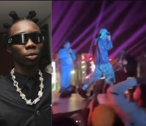 Rapper Blaqbonez pelted with objects during his recent performance in Abuja (Video)