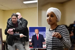 US Rep. Ilhan Omar suggests President Trump is to blame for syringe attack