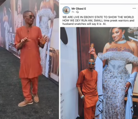 This place is not for the Husband Snatchers Association” - Actress, Judy Austin’s ex-husband, Obasi Emmanuel, says as he attends May Yul-Edochie’s event