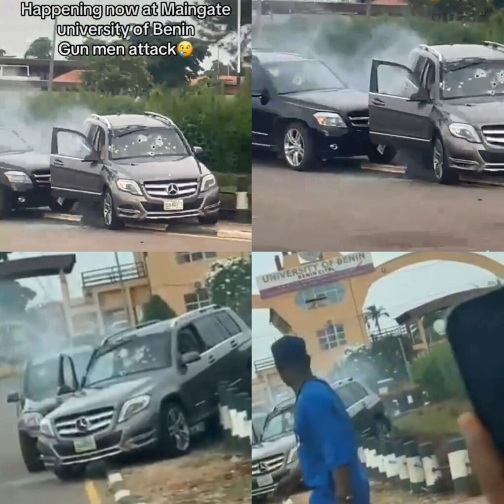 A young man was f@tally shot by gunmen outside the main gate of the University of Benin. The shooting occurred in broad daylight