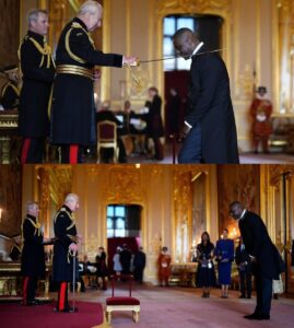 Idris Elba knighted by King Charles for anti-knife crime work (photos)