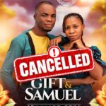 Man announces cancellation of his  wedding one day before ceremony