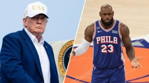 President Trump calls NBA star LeBron James a 'disgrace' for not standing still during national anthem